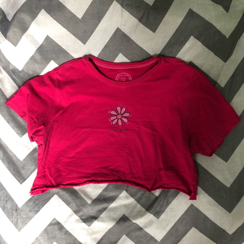 Thrifted Life Is Good Crop Top